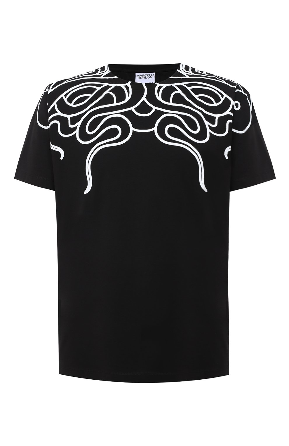 Хлопковая футболка MARCELO BURLON, арт. CMAA018E20JER007, фото 1