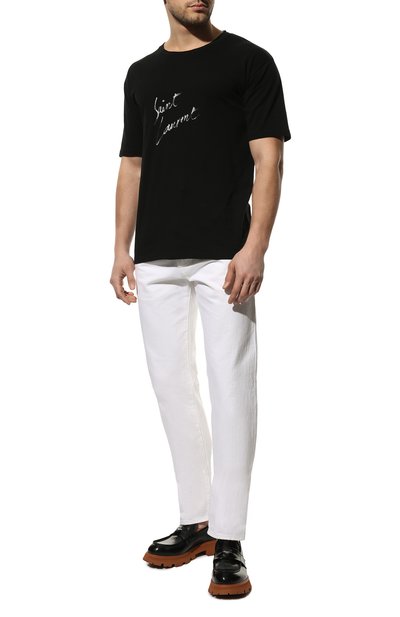 Хлопковая футболка SAINT LAURENT, арт. 480406/YB1GN, фото 2