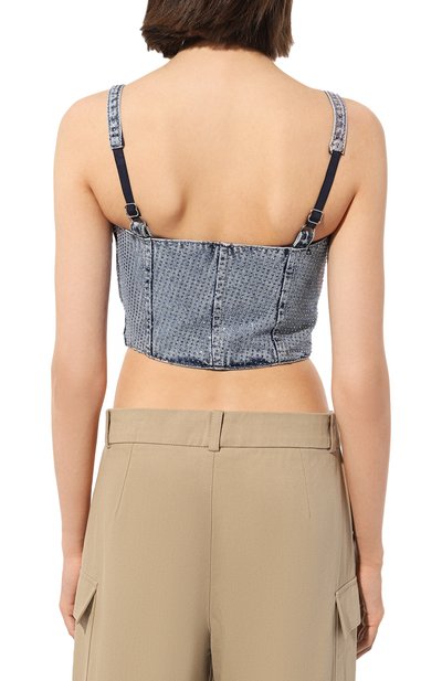 Джинсовый бра-топ PATRIZIA PEPE, арт. 2C1470_D043, фото 4