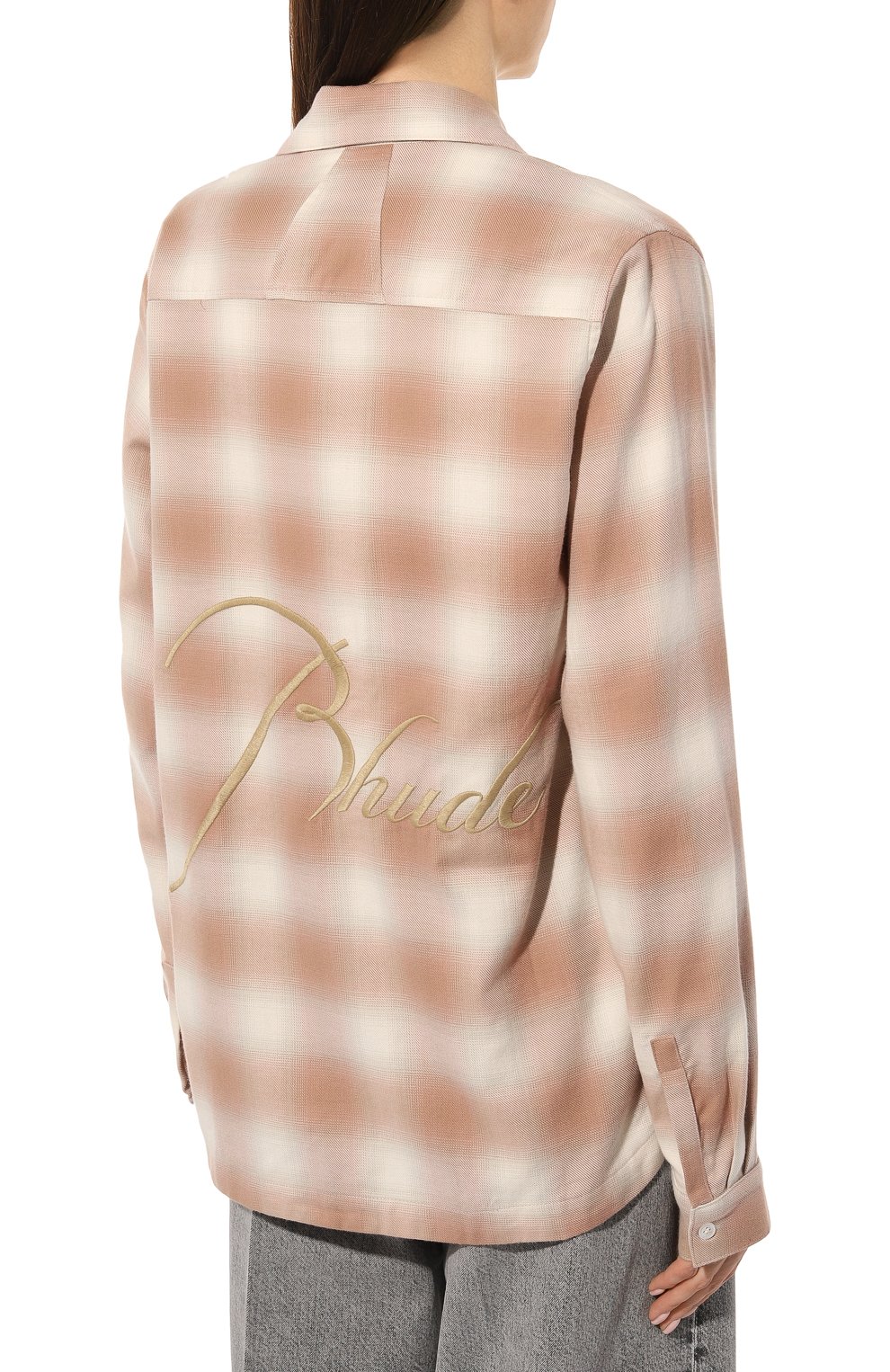 Хлопковая рубашка RHUDE, арт. RHSS23SR90320388, фото 4