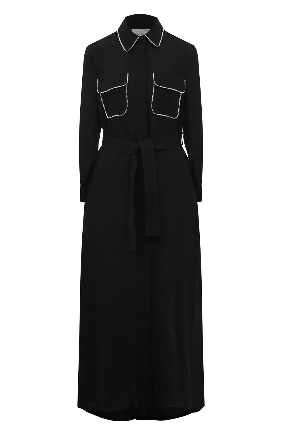 Льняное платье FORTE DEI MARMI COUTURE черного цвета по цене 87700 руб., арт. 23SF6111, фото 1 Льняное платье FORTE DEI MARMI COUTURE, арт. 23SF6111, фото 1