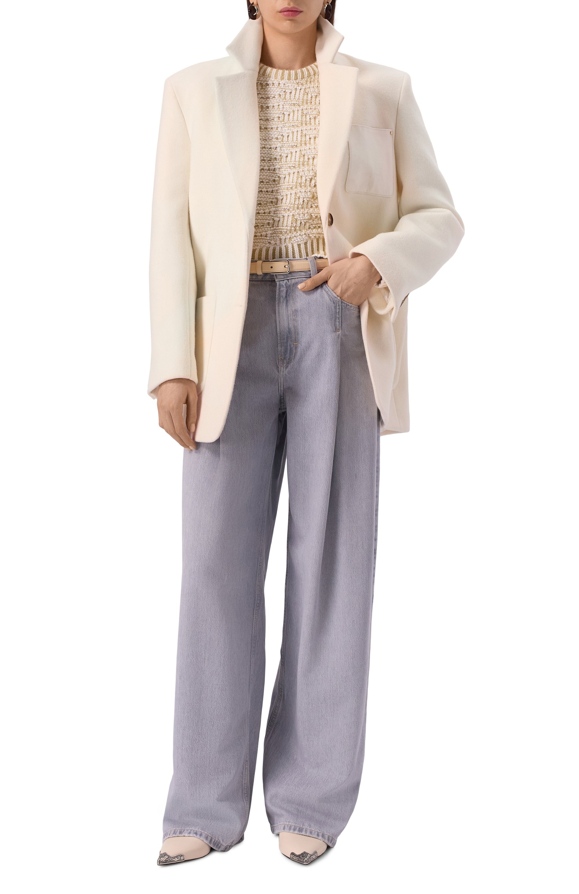 Полупальто из шерсти и кашемира FREEAGE, арт. WS25.CT035.2033.101, фото 2