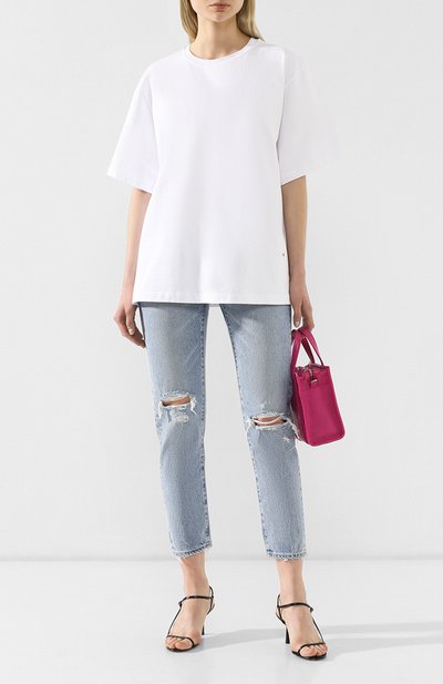 Хлопковая футболка VICTORIA BECKHAM, арт. TP JRS 1813 MSS19 HEAVY WEIGHT JERSEY, фото 2
