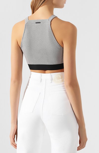 Топ из вискозы ALEXANDERWANG.T серого цвета по цене 17650 руб., арт. 4C198000, фото 4 Топ из вискозы ALEXANDERWANG.T, арт. 4C198000, фото 4