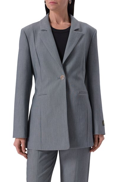 Жакет GANNI серого цвета по цене 61550 руб., арт. W0109/6871, фото 3 Жакет GANNI, арт. W0109/6871, фото 3