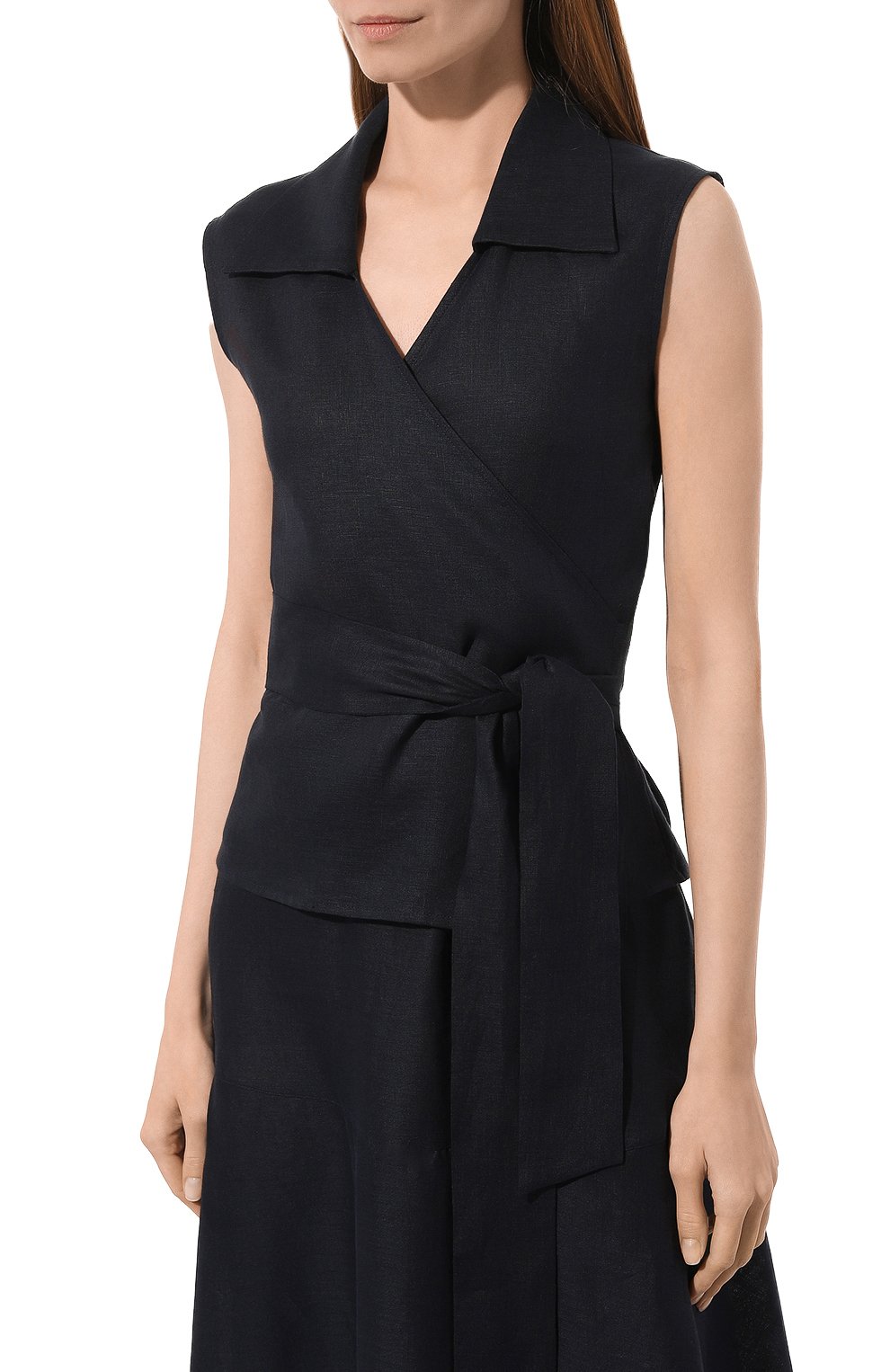 Льняной топ KITON, арт. D53466H05953, фото 3