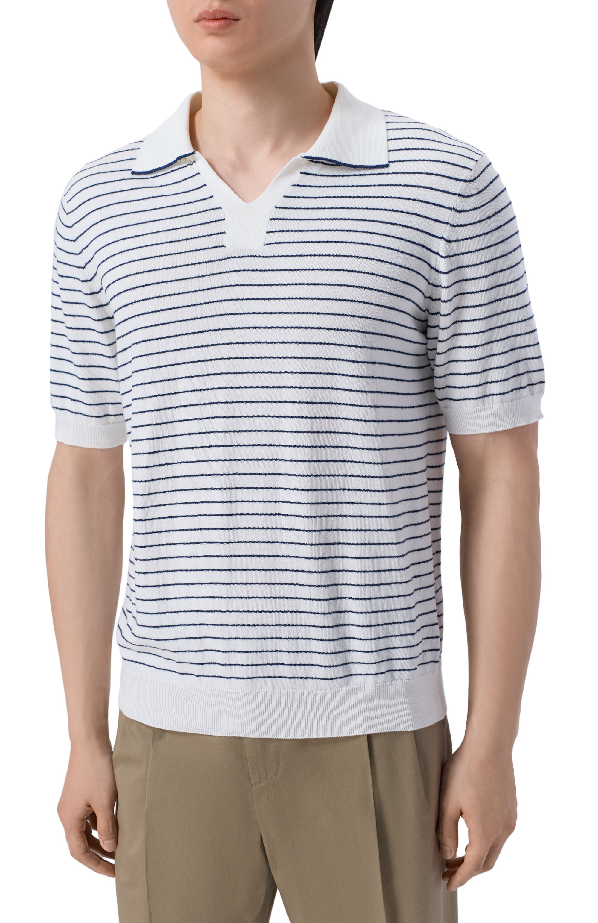 Хлопковое поло ANDREA CAMPAGNA, арт. M5426-8029, фото 3