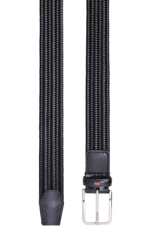 Кожаный ремень Santoni CM35VC010B91EYPL Чёрный  CM35VC010B91EYPL Фото 3