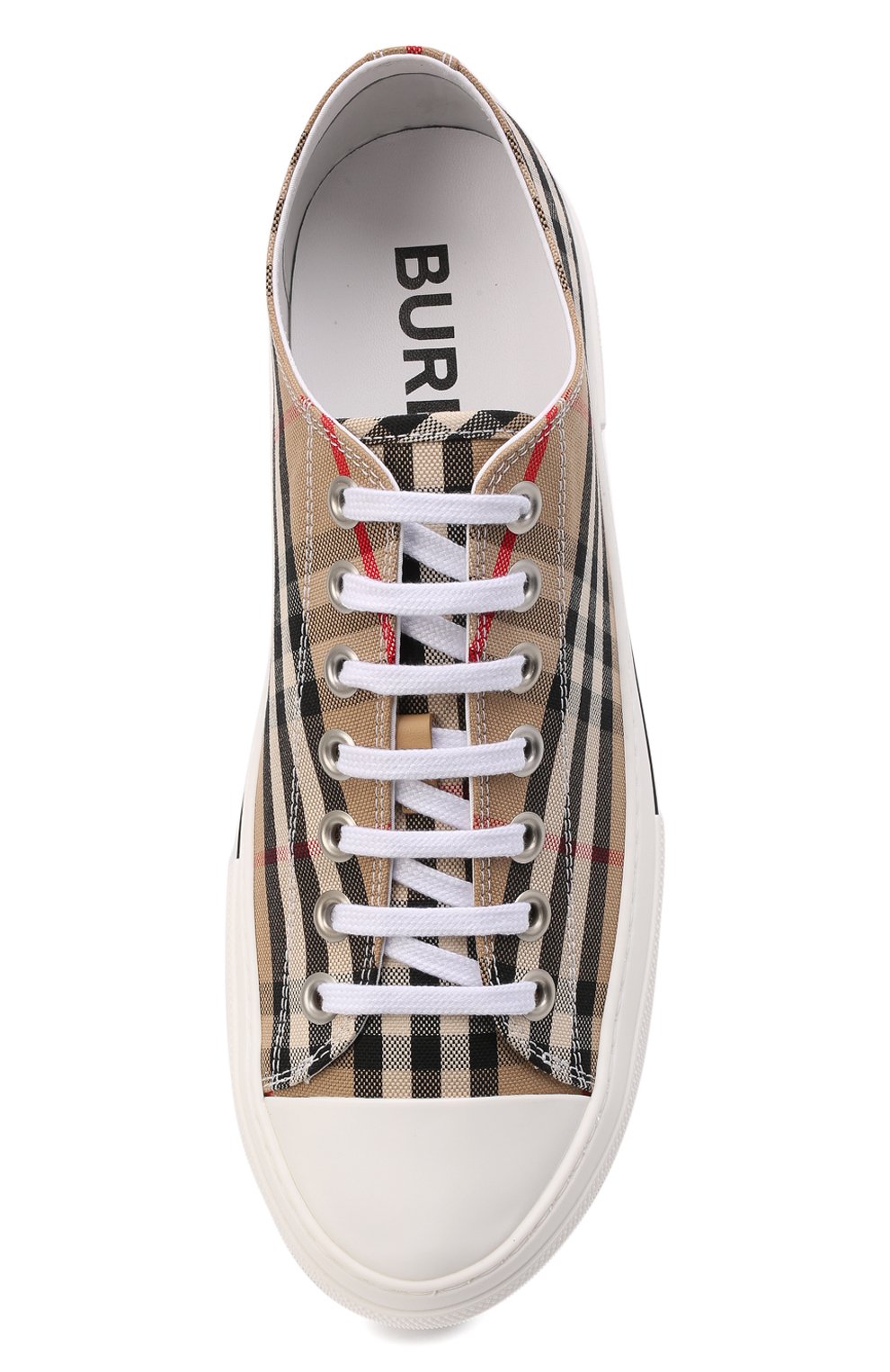 Текстильные кеды BURBERRY, арт. 8049745, фото 6