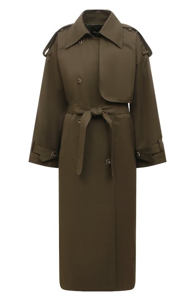 Женский двубортный тренч LESYANEBO, арт. SS22/H-465/OLZ