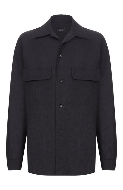 Мужская хлопковая рубашка GIORGIO ARMANI, арт. GM003496/TE11186
