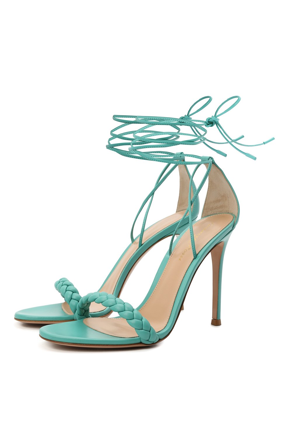 Кожаные босоножки leomi GIANVITO ROSSI, арт. G61531.15RIC.NAPMALE, фото 1