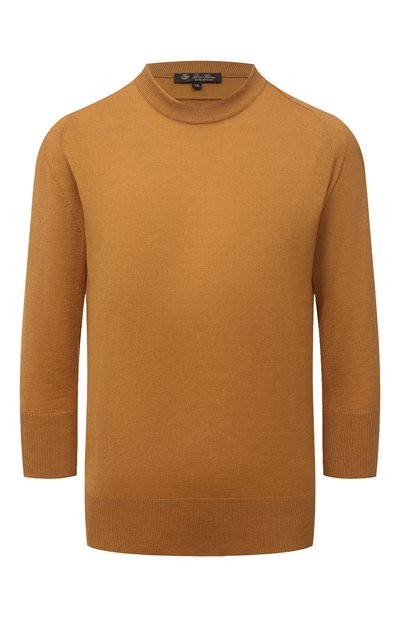 Кашемировый пуловер LORO PIANA светло-коричневого цвета по цене 109500 руб., арт. FAI4920, фото 1 Кашемировый пуловер LORO PIANA, арт. FAI4920, фото 1