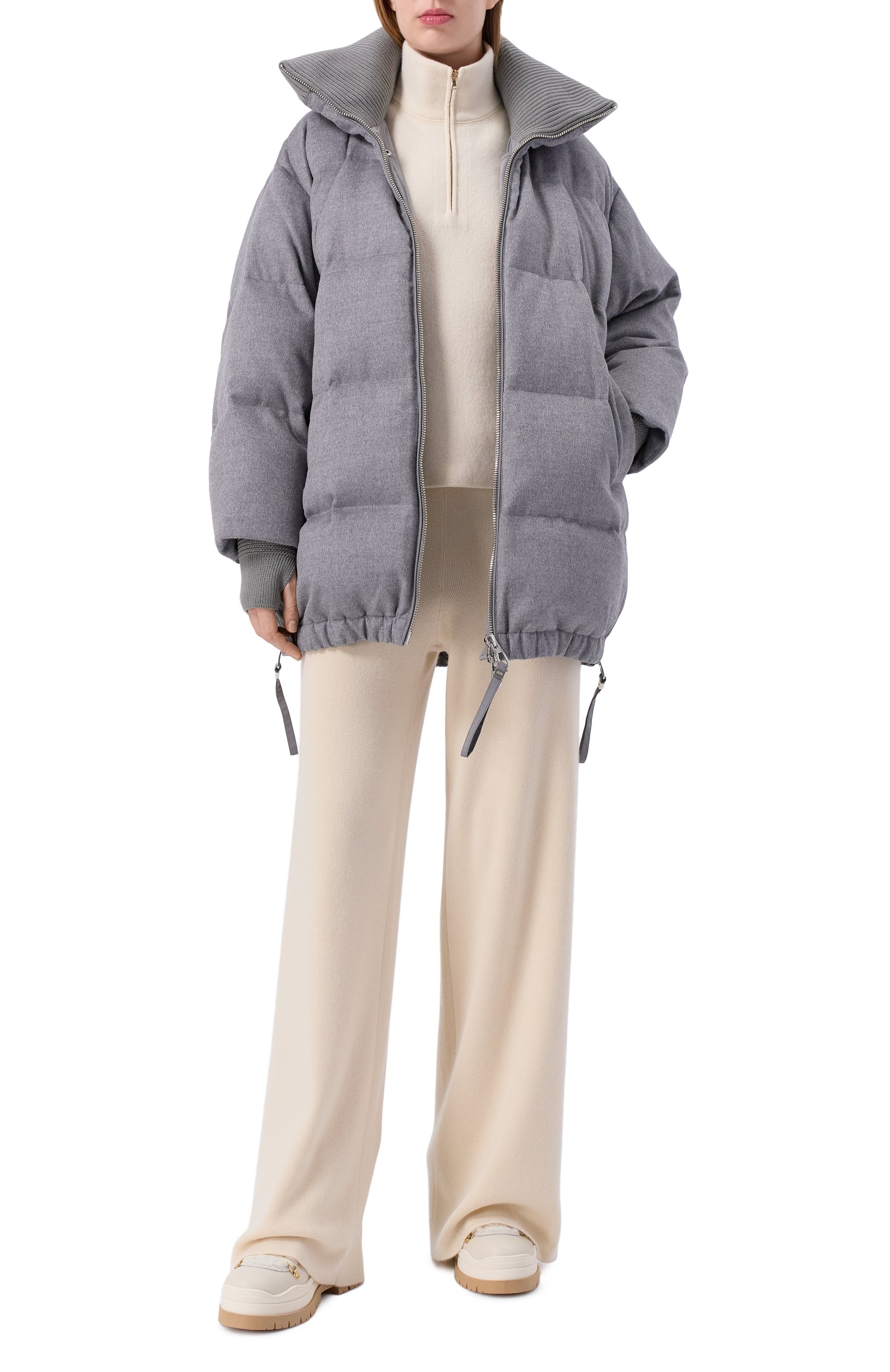 Комбинированный пуховик DUNO, арт. BLANCA/PRAT0 MESTRE, фото 2