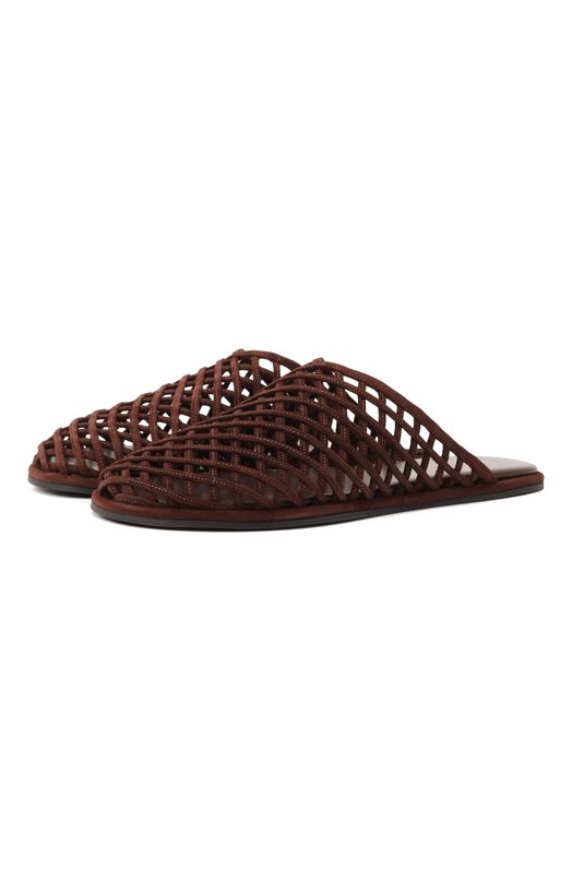 Замшевые сабо Atik Woven Neous 00477B23 Коричневый 00477B23