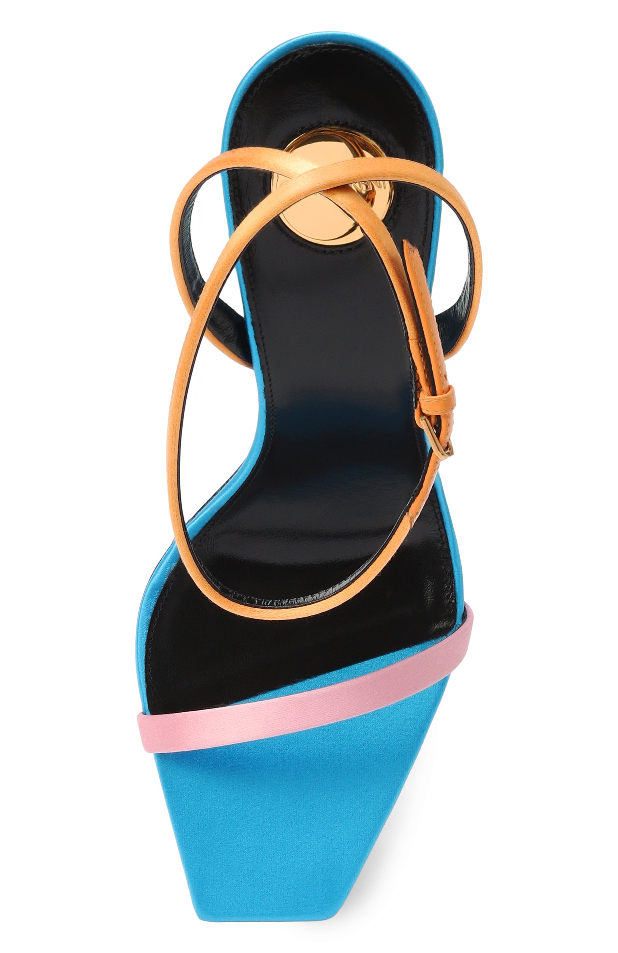 Текстильные босоножки dominique SAINT LAURENT, арт. 818184/9QNAT, фото 6