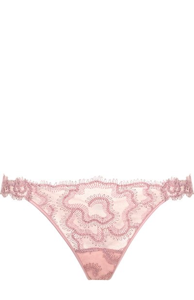 Женские однотонные кружевные трусы-стринги LA PERLA, арт. 0015930