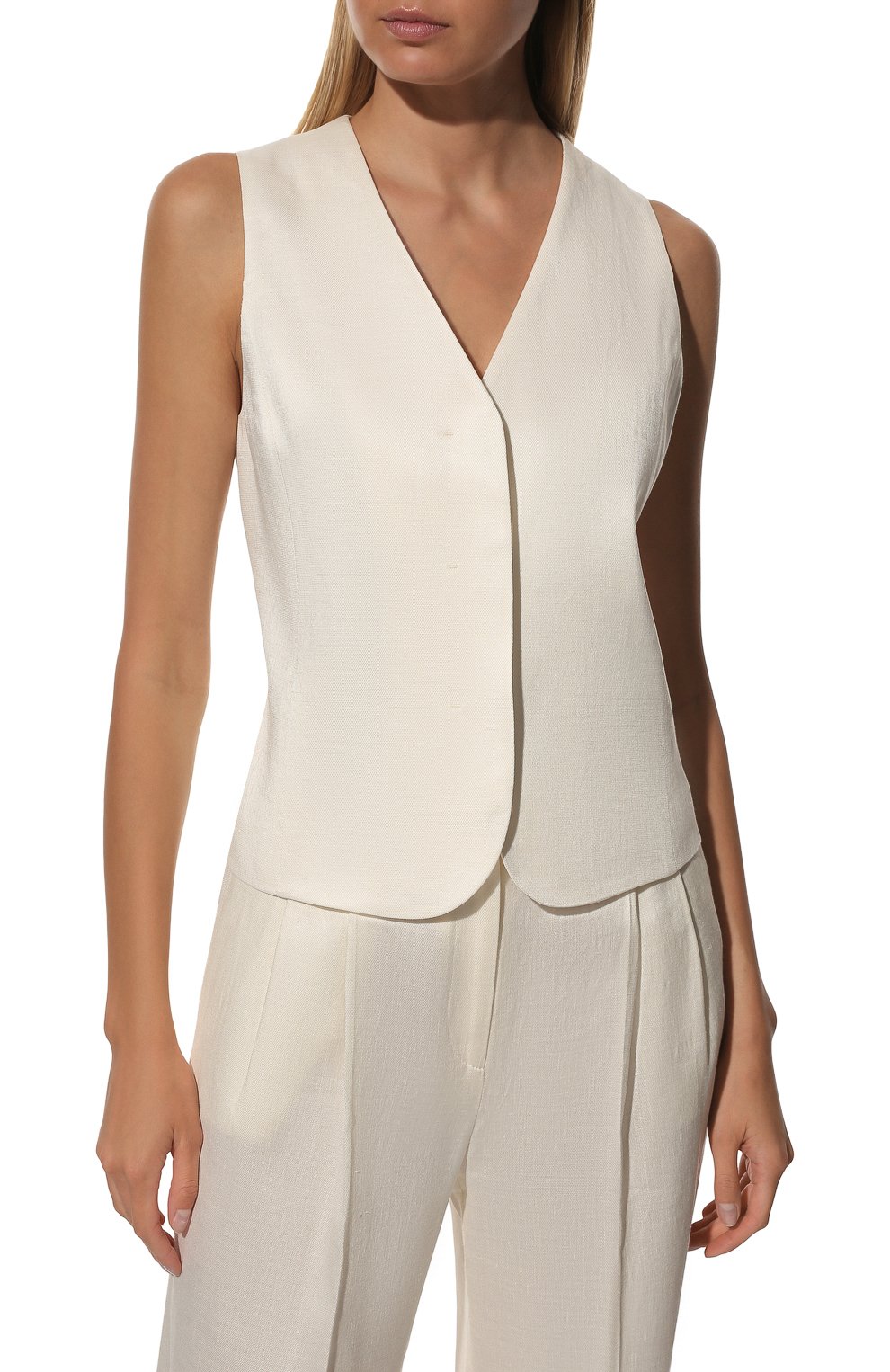 Жилет из вискозы и льна BOSS, арт. 50472446, фото 3