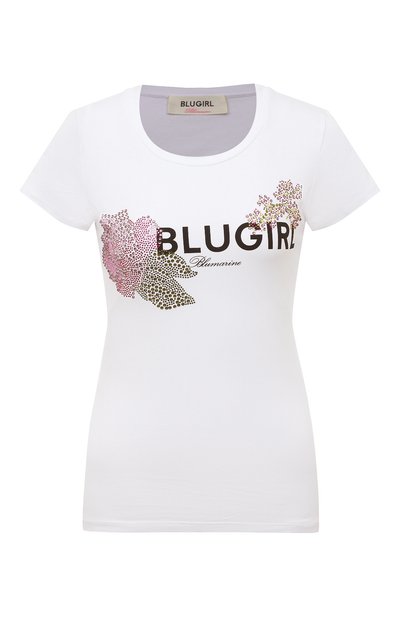 Женская хлопковая футболка BLUGIRL, арт. RA3157/J5003