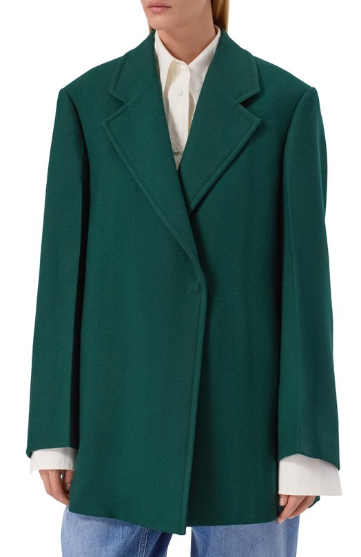 Шерстяной жакет Jil Sander J02AA0193/J40225 Зелёный  J02AA0193/J40225 Фото 3