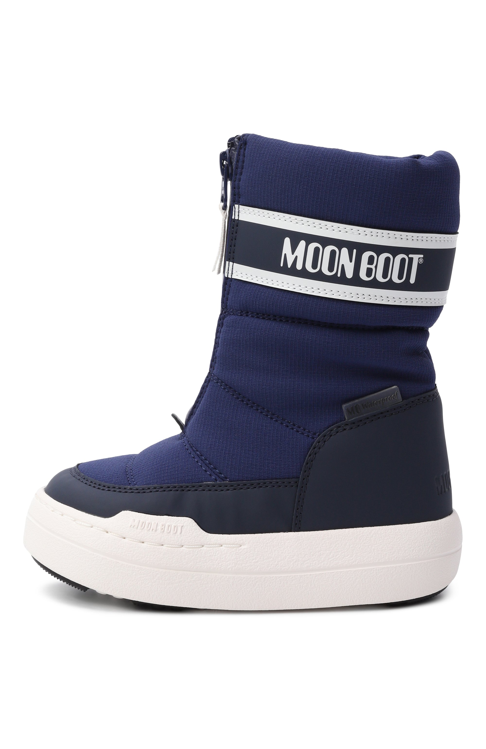 Утепленные сапоги MOON BOOT темно-синего цвета по цене 16350 руб., арт. 80D3440080, фото 2 Утепленные сапоги MOON BOOT, арт. 80D3440080, фото 2