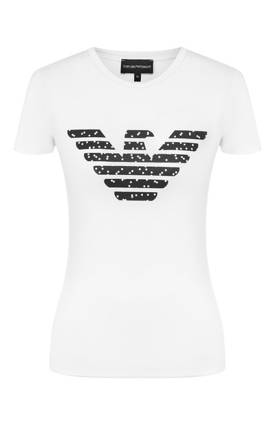 Женская хлопковая футболка EMPORIO ARMANI, арт. 6G2T7N/2J07Z