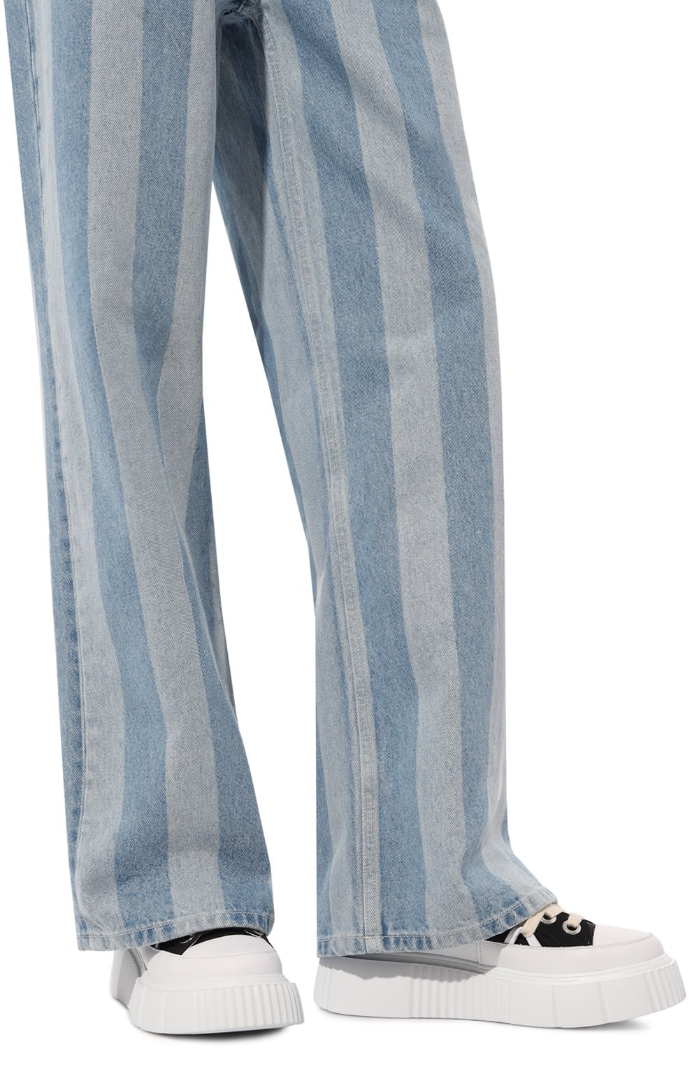 Комбинированные кеды matilda INUIKII черного цвета по цене 27700 руб., арт. 30102-024, фото 3 Комбинированные кеды matilda INUIKII, арт. 30102-024, фото 3