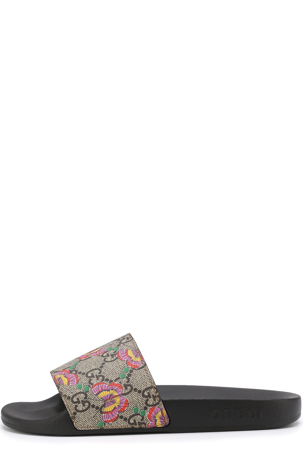 Кожаные шлепанцы с принтом GUCCI, арт. 508809/9KZ00, фото 2