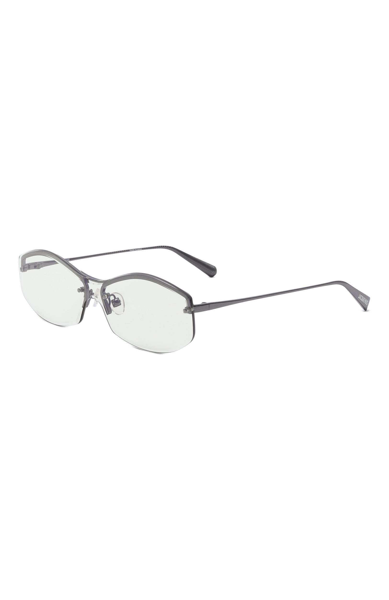 Солнцезащитные очки JACQUEMUS серебряного цвета по цене 42200 руб., арт. JAC206 C3SUN, фото 1 Солнцезащитные очки JACQUEMUS, арт. JAC206 C3SUN, фото 1