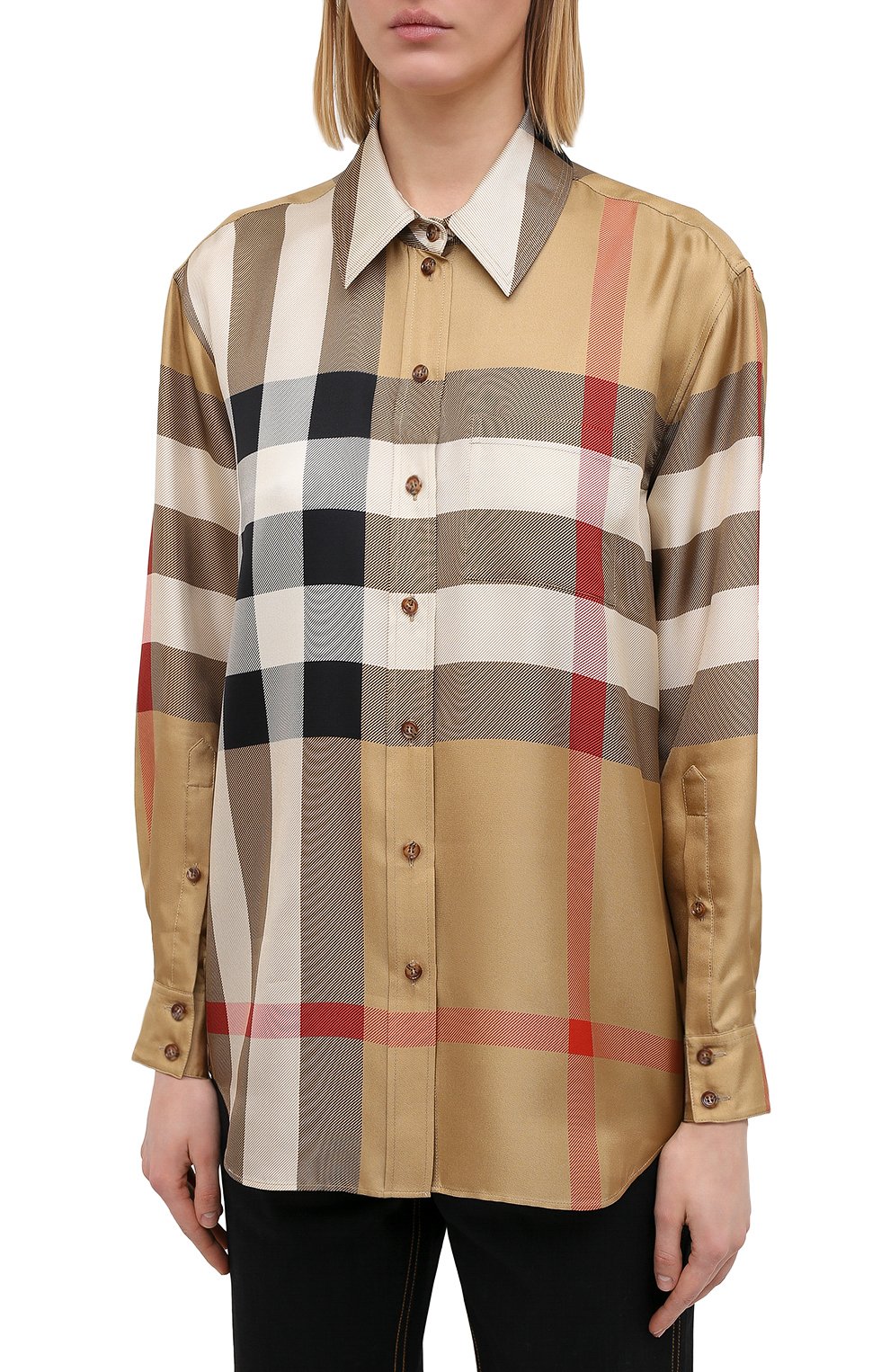 Шелковая рубашка BURBERRY, арт. 8034090, фото 3