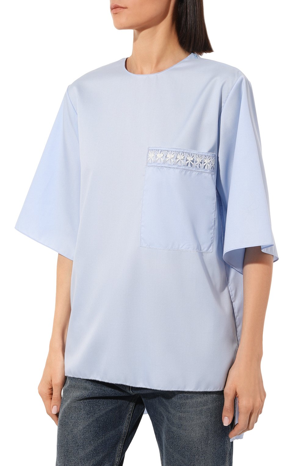 Х�лопковая блузка ALEXANDRA GEORGIEVA BY KRESTETSKAYA STROCHKA, арт. H243gol22, фото 3