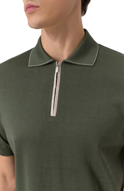 Поло из хлопка и шелка ZILLI, арт. KZP002M0143VRIS00, фото 5