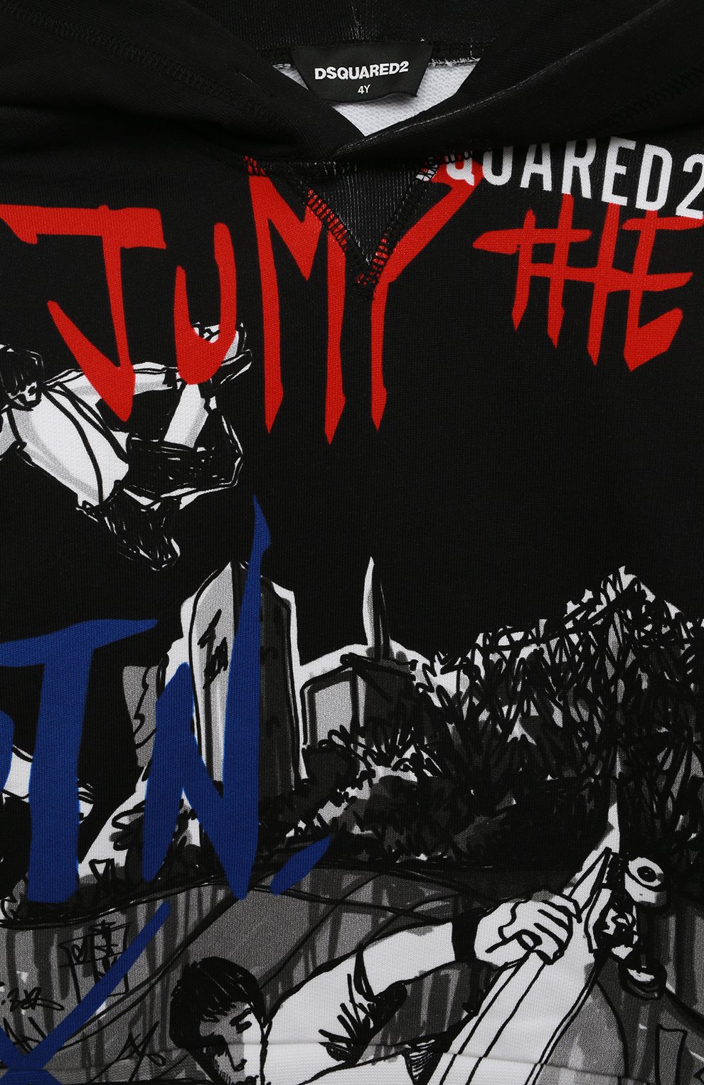 Хлопковое худи DSQUARED2, арт. DQ1134-D009B, фото 3