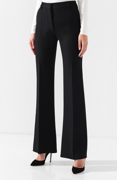Расклешенные брюки из смеси шерсти и шелка VALENTINO, арт. QB0RB2J04AV, фото 3