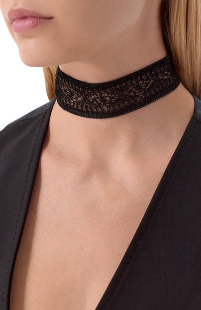 Чокер из вискозы ISABEL BENENATO черного цвета по цене 9950 руб., арт. DA03S26, фото 2 Чокер из вискозы ISABEL BENENATO, арт. DA03S26, фото 2