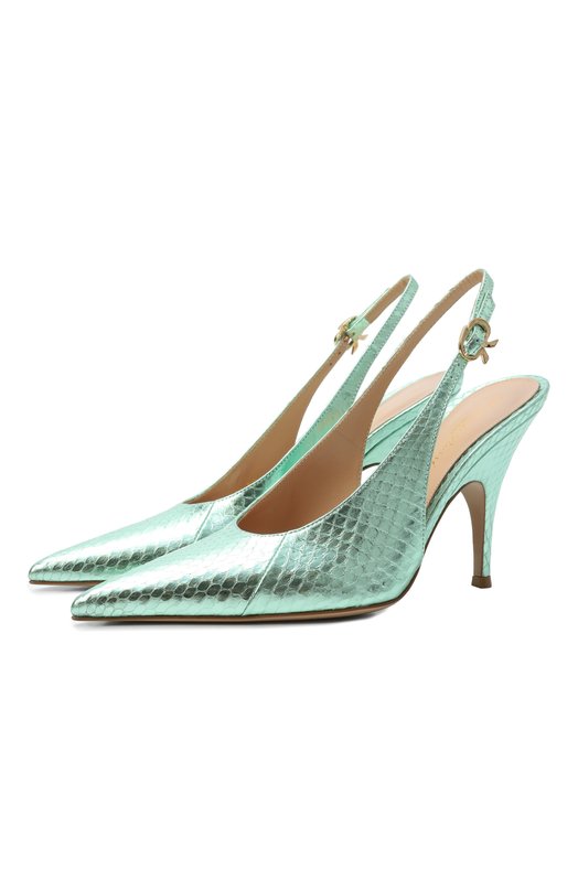 Кожаные туфли Sofia 95 Gianvito Rossi G95605.95RIC.AYEAL0E Зелёный G95605.95RIC.AYEAL0E