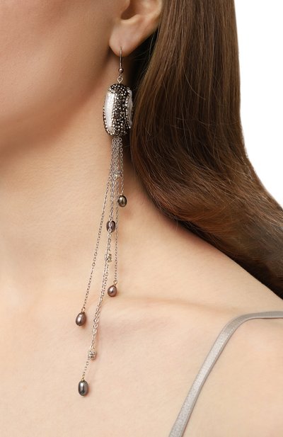 Серьги VIEN, арт. 2324-134H silver, фото 4