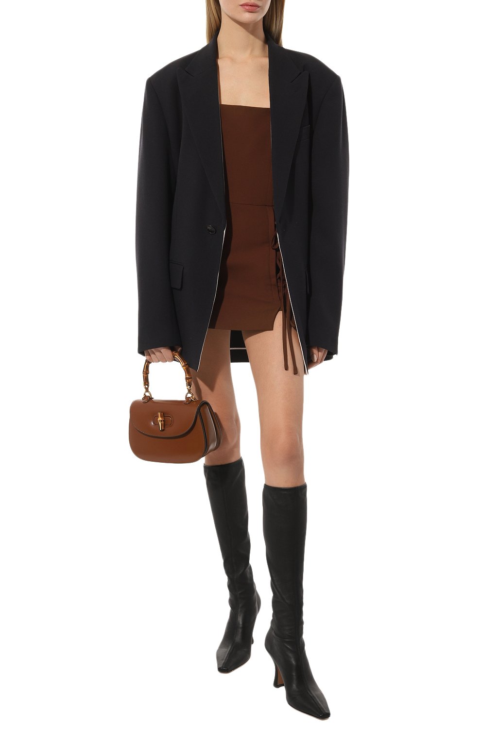 Сумка gucci bamboo 1947 small GUCCI коричневого цвета по цене 518400 руб., арт. 675797 10ODT, фото 7 Сумка gucci bamboo 1947 small GUCCI, арт. 675797 10ODT, фото 7