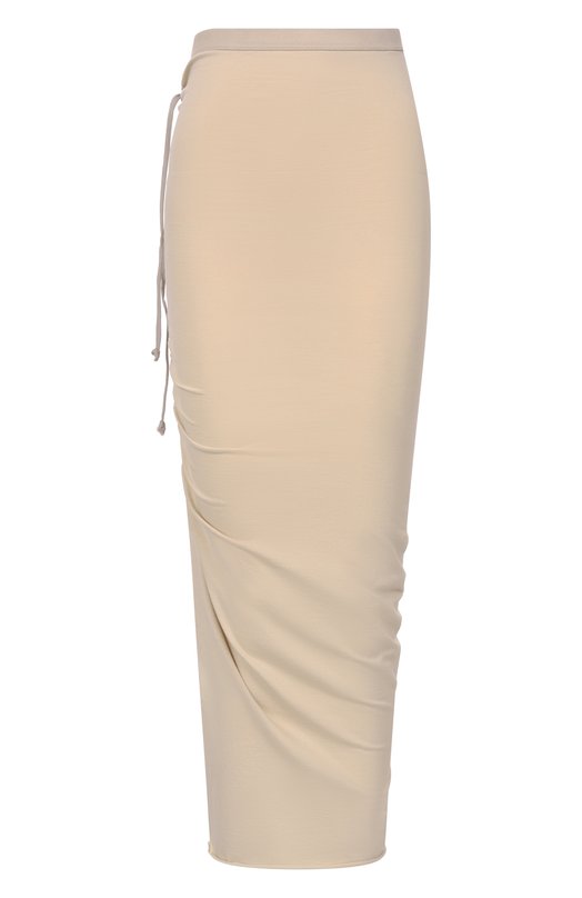 Хлопковая юбка Rick Owens RP01F6339/JA Бежевый RP01F6339/JA