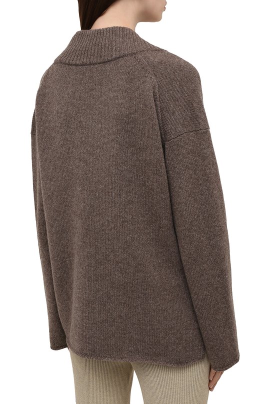 Шерстяной свитер By Malene Birger Коричневый, фото 4