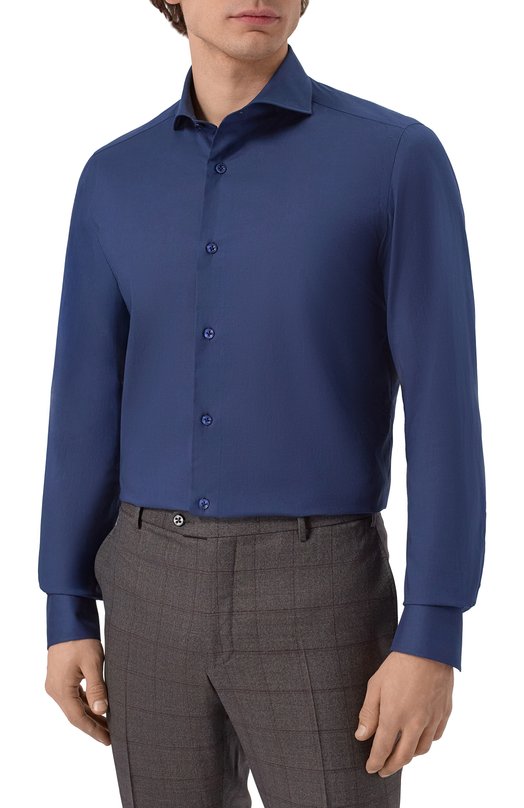 Хлопковая сорочка Giampaolo 608/TS44229 Синий  608/TS44229 Фото 3