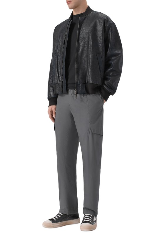 Хлопковые брюки Transit CFUTRCB115 Серый  CFUTRCB115 Фото 2