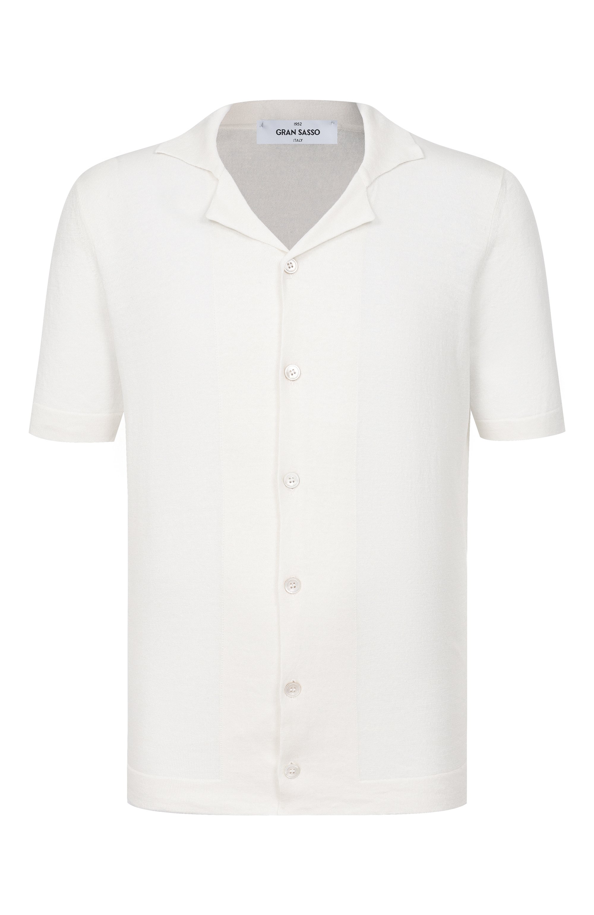 Рубашка изо льна и хлопка GRAN SASSO белого цвета по цене 30850 руб., арт. 57184/18637, фото 1 Рубашка изо льна и хлопка GRAN SASSO, арт. 57184/18637, фото 1