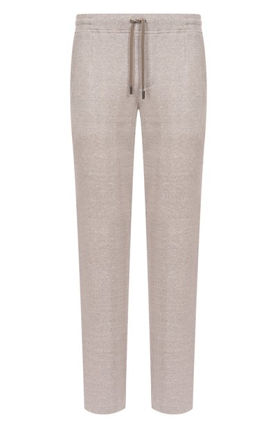 Мужские брюки из хлопка и льна CAPOBIANCO, арт. 18M733.LT00.