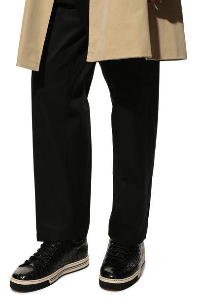 Кеды из кожи крокодила roma DOLCE & GABBANA, арт. CS1583/A2Q18/CNIL, фото 3