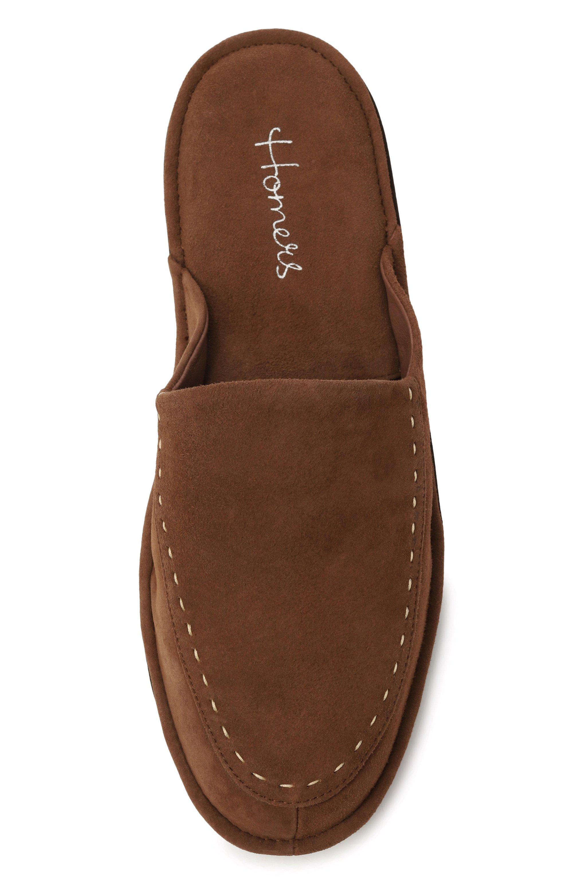 Замшевые домашние туфли HOMERS AT HOME коричневого цвета по цене 19600 руб., арт. 14874/ANTE, фото 6 Замшевые домашние туфли HOMERS AT HOME, арт. 14874/ANTE, фото 6