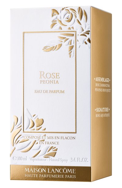 Парфюмерная вода rose peonia (100ml) LANCOME бесцветного цвета по цене 27300 руб., арт. 3614272898301, фото 3 Парфюмерная вода rose peonia (100ml) LANCOME, арт. 3614272898301, фото 3