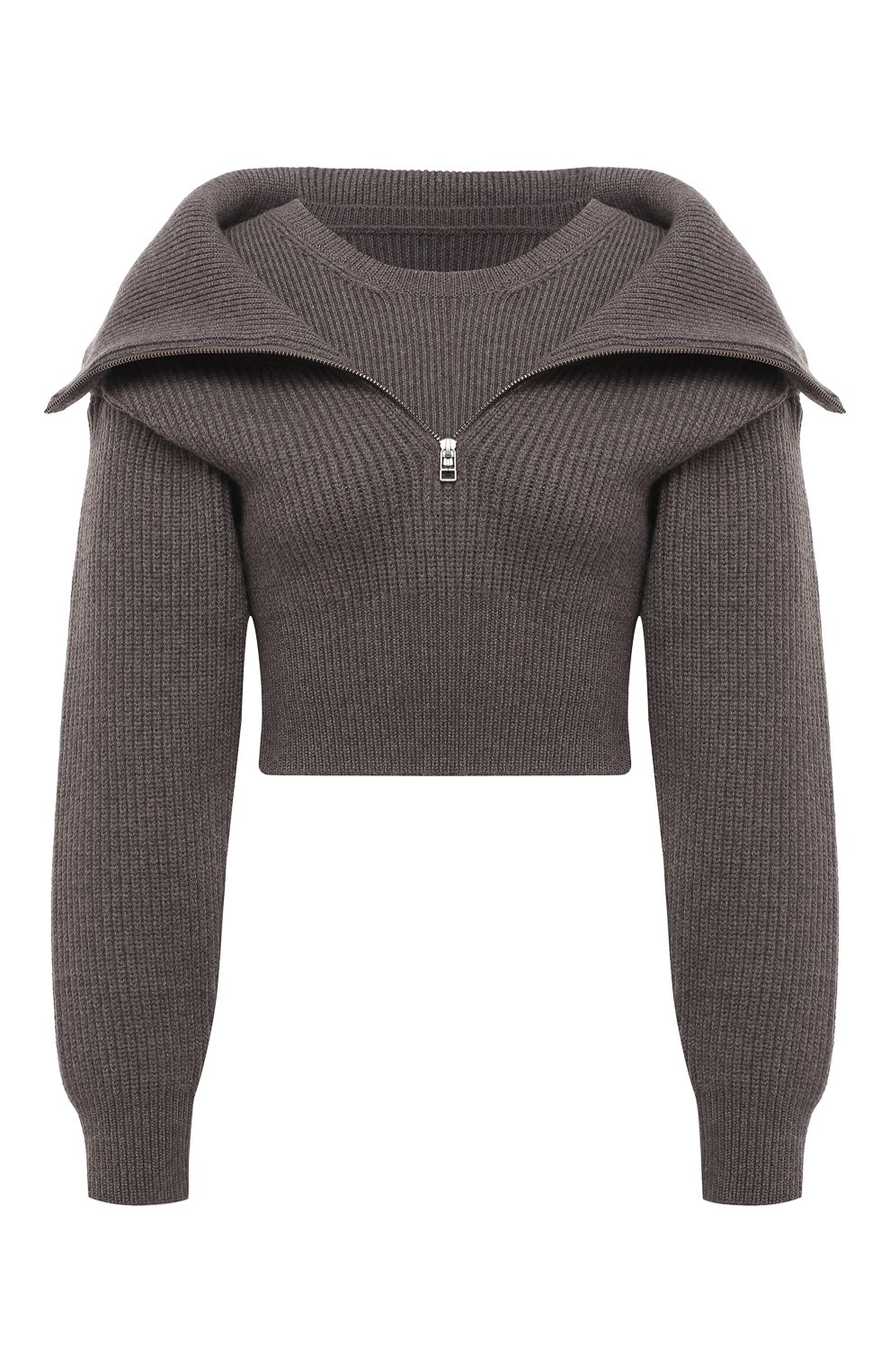 Шерстяной свитер JACQUEMUS коричневого цвета по цене 58700 руб., арт. 203KN53/200890, фото 1 Шерстяной свитер JACQUEMUS, арт. 203KN53/200890, фото 1