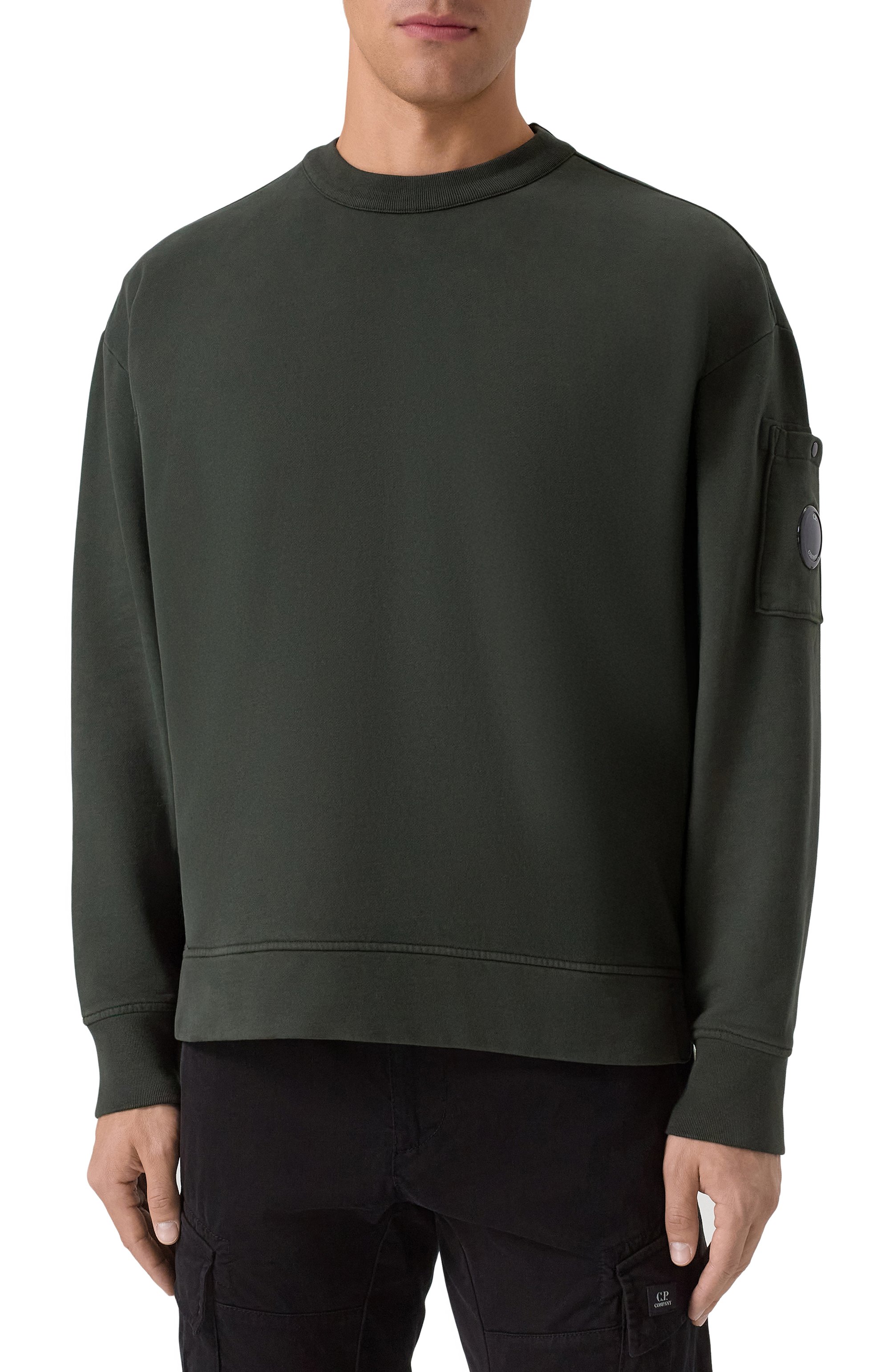 Хлопковый свитшот C.P. COMPANY, арт. 19CMSS058A006372G, фото 3