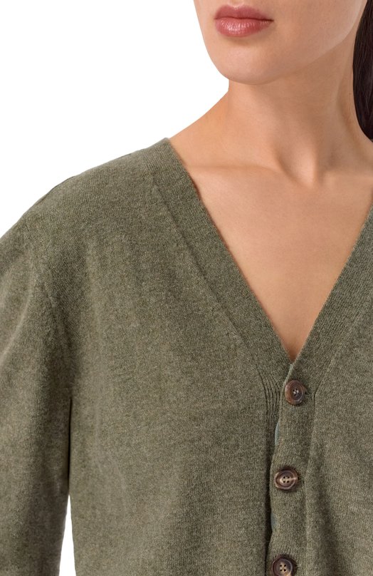 Шерстяной кардиган Maison Margiela S29HP0040/M13178 Хаки  S29HP0040/M13178 Фото 5